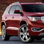 Rain Guards for GMC Acadia 2007-2016, Outside Mount Side Window Deflectors Window Visor for Rainy Day, Daily Driving & Ventilation, Smoke Tinted, 4PCS