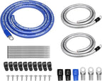 RBG3 True Spec 1/0 Gauge Wire Big 3 Amp Wiring Upgrade Kits for Car Audio Systems