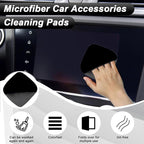 Car Screen Cleaner, 4.1''×4.1'' Microfiber Dashboard Wipes, Square Microfiber Cloth, Automotive Display Wipes,Vehicle Screen Cleaner Tool for Dashboard Display, Car Interior Tool (Black)