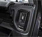 Car Dashboard Side Air Vent AC Outlet Trim ABS Carbon Fiber Interior Decal Cover for 2019-2025 Chevy Silverado/GMC Sierra 1500 | for 2020-2025 Silverado/Sierra 2500 3500 HD Accessories (Style B)
