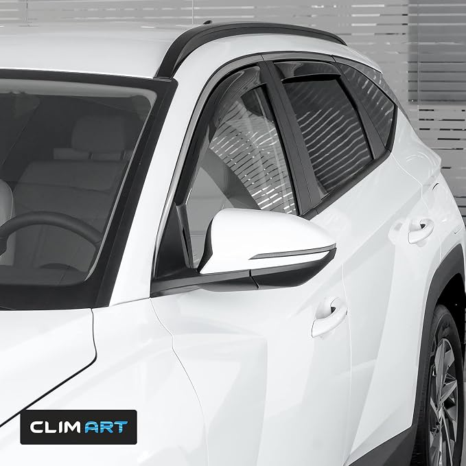 in-Channel Incredibly Durable Rain Guards for Hyundai Tucson 2022-2026, Original Window Deflectors, Vent Window Visors, Vent Deflector, 4 pcs. - 621037