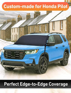 Car Snow Cover Compatible for Honda Pilot | Windshield Cover for Ice and Snow with S-Hook Straps | Heavy-Duty 600D Oxford Winter Car Cover, Waterproof & Anti-Slip