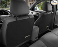 Luxury Clean-Edge Kick Mats - Seat Back Protectors and Seat Covers with Invisible Strap and Stiff Edging (2 Mats)