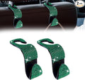 2 Pack Car Hooks, Bling Rhinestones Crystal Hooks, Auto Seat Back Organizers, Car Decorations Backseat Hanger, Car Seat Hooks Perfect for Holding Handbags, Clothes, Purses and Water Bottles