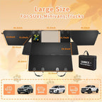Dog Car Seat Cover for Back Seat Larger,Waterproof Oxford cloth Hard Bottom Car Seat Cover for Dogs,Nonslip Backseat Dog Cover with Upgraded Door Protection Flap,Dog Hammock for Full Size Truck55×30in