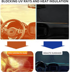 for Soul Windshield Sun Shade Window Sunshade Custom-fit 2020-2026 Kia Soul Wagon Windshield Cover Foldable Sun Visor Thicken 4-Layer Reflective Protector Block UV Rays Car Accessories