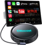 OTTOCAST P3 Pro AI Box – Wireless CarPlay & Android Auto Adapter, Android 13 with OttoDrive 3.0, HDMI Output, 8GB RAM + 128GB Storage, Cloud SIM, Supports YouTube, Netflix & TikTok Streaming