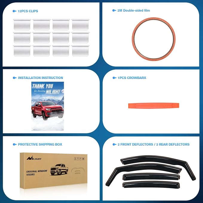 Vent Window Visors for Crosstrek 2018-2023 Impreza Hatchback 2017 2018 2019 2020 2021 2022 2023, in-Channel Rain Guards, Original Window Deflectors-4PCS