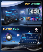 4G+128G Car Radio for Honda Accord 7th 2003-2007 Stereo 10.1 inch in-Cell Screen Full Touchscreen Wireless CarPlay/Android Auto Android 15 Bluetooth DSP FM/RDS GPS WiFi SWC AHD Backup Camera
