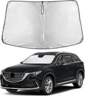 Windshield Sunshade Compatible for Mazda CX-9 2016-2024 2025 2026, Sun Visor for Front Windshield & Window Sun Shade Cover, UV Heat Blocker & Protector, Car Accessories