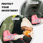 William Morris Pimpernel Car Seat Back Kick Protectors Kick Mats With Storage Pockets For Vehicles To Protect From Dirt Mud Scratches 2 Pack