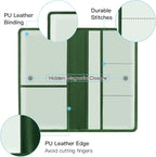 Premium Car Registration and Insurance Card Holder, Car Document Holder for Cards, Driver License & other Essential Documents (Dark Green)