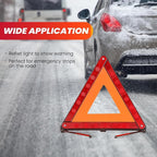 3 Pack Emergency Warning Triangles with 2 Pack Reflective Vest Kit | Roadside Safety Triangle, Foldable Warning Reflective Triangle with Case for Vehicles Breakdown & Emergencies