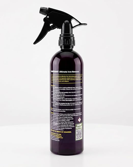 Iron Remover for Car Detailing – Color-Changing Formula for Brake Dust & Iron Build-Up | Safe for Paint, Wheels & Coatings | pH Neutral Spray – 16 fl. oz.