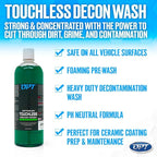 Optimum Touchless Decon Car Wash Soap – pH Neutral, Heavy Duty Decontamination, Touch Free, Spray on and Rinse Off Car Wash and Ceramic Coating Maintenance Multi-Use Formula (1 Gallon)