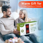 Longer Heated Seat Cover, Heating Pad for Chairs | Home/Office Seat Cushion with Fast Heat to Promote Blood Circulation & Relieve Fatigue, A Warm Gift, Black