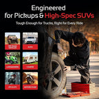 Heavy Duty Tire Plug Kit - 68pcs All-in-One Universal Tire Repair Kit with Plugs, Professional Tools for Tubeless Tyre Flats for Cars, Truck, RV, SUV, ATV, Motorcycle, Tractor, Trailer - GE0001