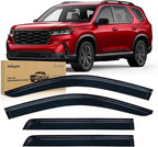 Window Visors for Honda Pilot 2023 2024 2025 2026, Out-Channel Window Wind Deflectors Rain Guards -4PCS