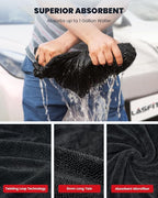 LASFIT Drying Towel, [2025 Upgraded] Large Super Absorbent Car Drying Towel for Car Detailing Streak Free, XL 1300 GSM Premium Ultra Soft Microfiber, Twisted-Loop Microfiber Towels for Cars