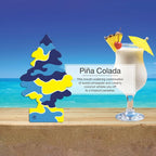 Car Air Freshener | Hanging Paper Tree for Home or Car | Pina Colada Scent | Pack of 6