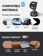for Magsafe Car Mount - [Ultra Nano Gel & 70+LBS Vacuum Suction] 360° Magnetic Phone Holder for Car Suction Cup Phone Mount Dashboard Windshield Car Mount for iPhone 17 16 15 14 13 Pro Max
