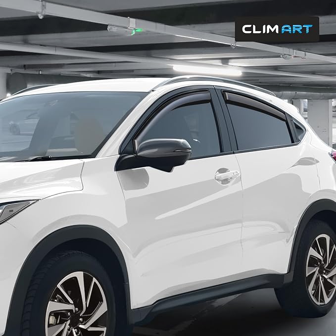 in-Channel Incredibly Durable Rain Guards Compatible with Honda HR-V 2016-2022, Original Window Deflectors, Vent Window Visors, Vent Deflector, 4 pcs. - 616074