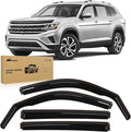 in-Channel Vent Window Visors for Volkswagen (VW) Atlas 2018–2025, Not for Atlas Cross Sport, Original Rain Guards, Window Deflectors, 4PCS