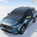2PCS Windshield Snow Cover, Car Windshield Cover for Ice and Snow, Automotive Large Magnetic Windshield Frost Cover With Side Window and Mirror Protector in Winter, Suitable for Most Vehicle,Sedan,SUV