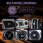 Car Air Freshener Record Player, Pop Singer Album Covers for Fans Gift, Car Vent Clip Air Diffuser with 12pcs Refill Pads Aromatherapy Tablets, Music Lovers Gifts