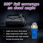 10 PCS Car Interior LED Light Bulb, T10 5050 5SMD LED Car Bulb Kit, Super Bright Automotive Led Replacement Bulbs for Dashboard Dome Map Door Courtesy License Plate Lights (Ice Blue)