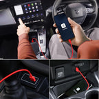 2Pack 3ft Car Carplay Cable for Apple iPhone 17 Pro Max/17 Air/16 Pro/15 Plus/15, USB A to USB C Carplay Charger Cord, iPad Pro 12.9/11,10th, Air 5th/ 4th,iPad mini 6th Gen Car Charging Cable 3 Feet