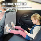 2PCS Kick Mats Back Seat Protector for Kids, Waterproof PVC Car Back of Seat Protector, Seatback Cover for Car Front Seats, Protection Against Dirt Dust Mud Scratches and Stain (Transparent)