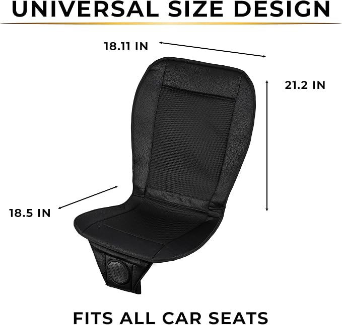 Cooling Car Seat Cover, Black Automotive Adjustable Temperature Comfortable Cooling Car Seat Cushion (1 Pack)