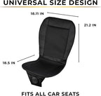 Cooling Car Seat Cover, Black Automotive Adjustable Temperature Comfortable Cooling Car Seat Cover (2 Pack)