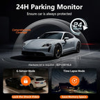 4 Channel Dash Cam Front and Rear Cabin, 360 Dash Camera, Night Vision 8 IR Lamps for Cars, 5G WiFi for Download, G-Sensor, 24H/7 Parking Mode with 64GB Card, Support 256 GB Max