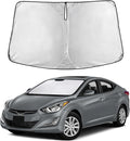 Windshield Sunshade Compatible for Hyundai Elantra 2011-2014 2015 2016, Sun Visor for Front Windshield & Window Sun Shade Cover, UV Heat Blocker & Protector, Car Accessories