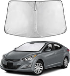 Windshield Sunshade Compatible for Hyundai Elantra 2011-2014 2015 2016, Sun Visor for Front Windshield & Window Sun Shade Cover, UV Heat Blocker & Protector, Car Accessories