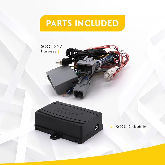 SOOFD-27 Radio Replacement Interface for Select Ford/Mercury/Lincoln Vehicles, Black