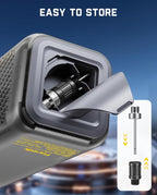 Fanttik X9 Apex Portable Air Compressor for Car Tires, 35s Fast Inflation, 150PSI Cordless Tire Inflator with Light and Power Bank, Handed Inflator for Car, Motorcycle, Bike, Mechanical Gray