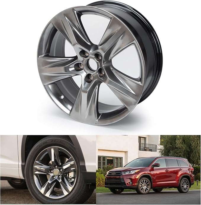 New 19x7.5" 19 Inch Premium Aluminum Alloy Wheel Rim Compatible with Toyota Hinghlander 2014-2019 | OEM Design, Alloy Replacement Wheel, Super Duty Car Rims Replacement - OE Stock Specs