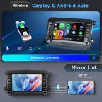 4G+64G Android Car Stereo for VW Passat Golf MK5 MK6 Jetta T5 EOS Polo Touran Seat Sharan Wireless Carplay Android Auto, 7'' Touchscreen Car Radio with GPS Bluetooth 5G-WiFi FM 32EQ DSP Rear Camera