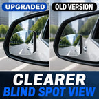 Blind Spot Mirrors - 2 Pack Fan HD Glass Frameless Convex Rear View Mirror with Wide Angle Adjustable Stick for Cars, Trucks, And Motorcycles Stuff Rearview Mirror Accessories Decor