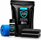 HydroGuard Windshield Glass Coating Kit – Long-Lasting Auto Windshield Water Repellent, Anti Fog, Improves Visibility & Reduces Glare – Professional Rain Repellent for Car – 30ml 1 Pack