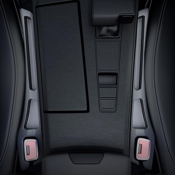 Car Seat Gap Filler Set of 2, Car Organizers and Storage, Car Accessories Fit Sedan SUV Truck, Black