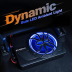 10" Upgrade 800W Slim Under Seat Powered Car Subwoofer, Car/Truck Audio Sub Built in Amplifier amp Combo Package, with Blue LED Light (Subwoofer+Installation Wire Kit)