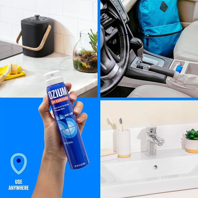 Air Sanitizer & Odor Eliminator for Homes, Cars, Offices and More, Country Fresh, 3.5 Ounce (Pack of 4)