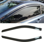 Rainproof Side Window Wind Deflectors for Fiat 500 2011-2019, Tape-on Sun Rain Guard Sets,Nice Looking Window Visors for Cars,Vent Deflector for Fiat 500 11-19 92385