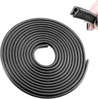 Car Door Edge Guards, Universal Rubber Seal Protector, U Shape Edge Trim, Black, 16FT