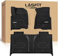 Floor Mats 2019-2026 for Chevy Silverado/GMC Sierra 1500, 2020-2026 for 2500 HD/3500 HD, Crew Cab & Bucket Seat Only (Fit with Rear Under-Seat Storage Box, Not Fit 2nd Row Plastic Box), Black