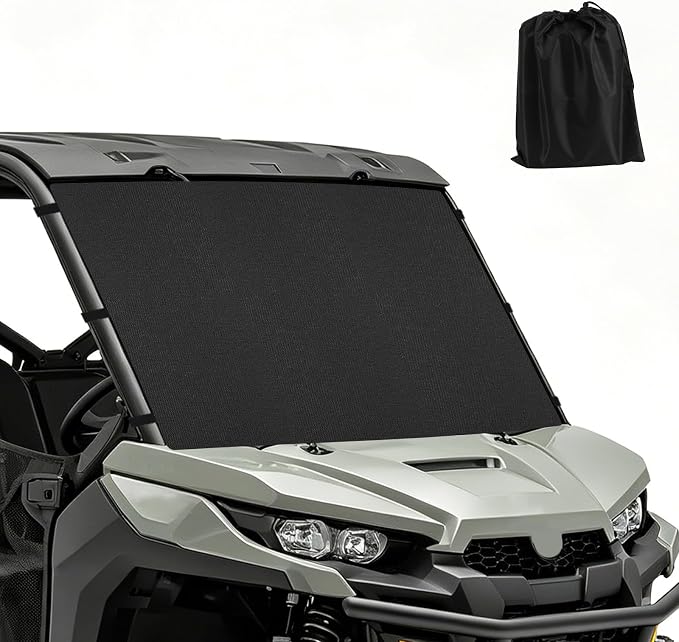 800D UTV Windshield Snow Cover Compatible with Can-Am Defender 2016-2025 and Polaris Ranger XP 1000 2017-2025 (Not RZR), Waterproof Transport Windshield Protector UTV Frost Sunshade Cover